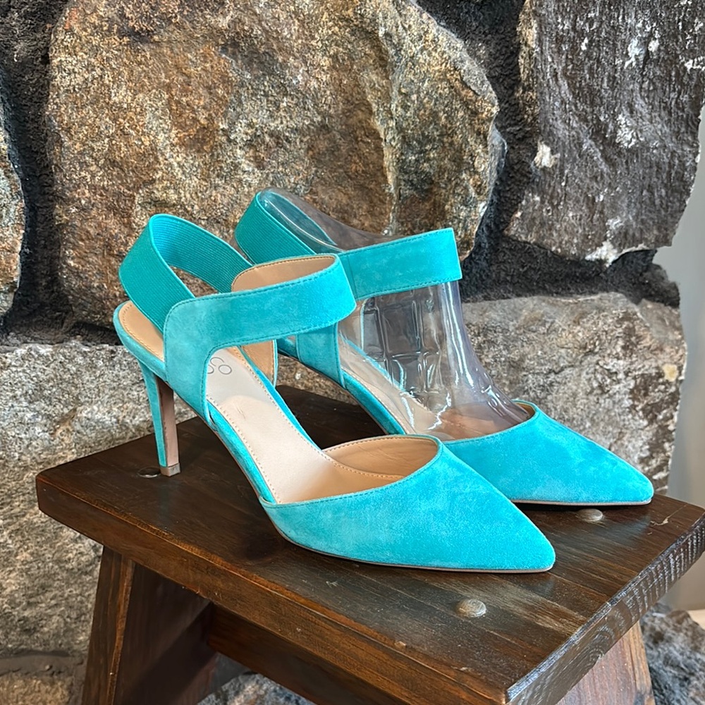 Franco Sarto Turquoise Heels